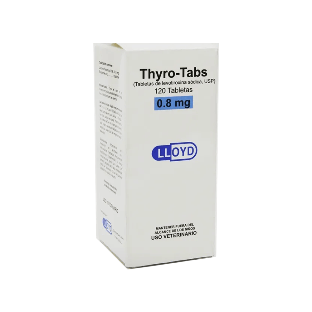Thyro Tabs 0.8 mg 120 Tabletas